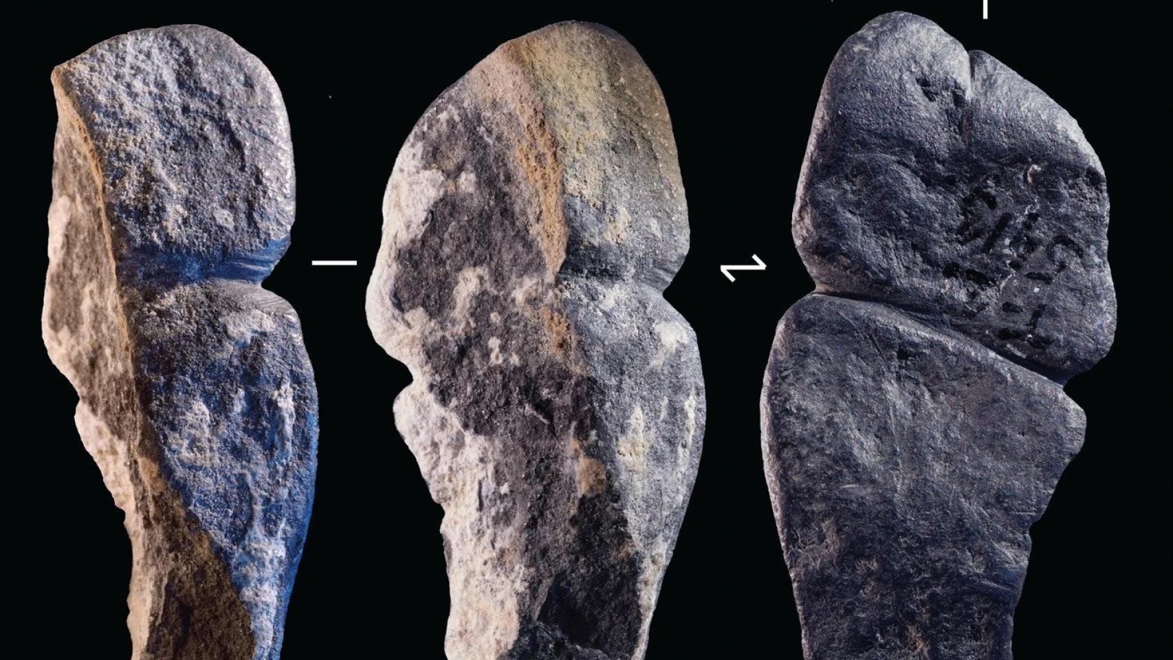 El colgante con forma fálica hallado en Mongolia. Foto: Solange Rigaud et al.