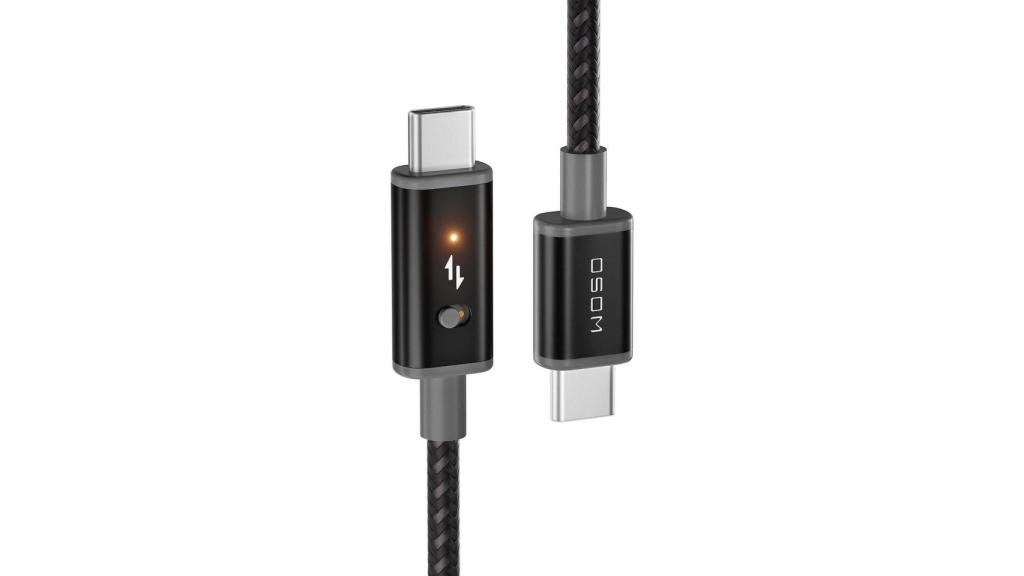 El cable tiene un interruptor para bloquear el traspaso de datos