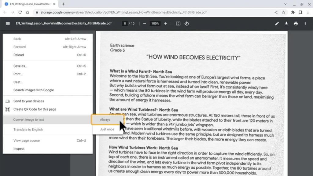 El lector de PDF de Chrome podrá leer archivos