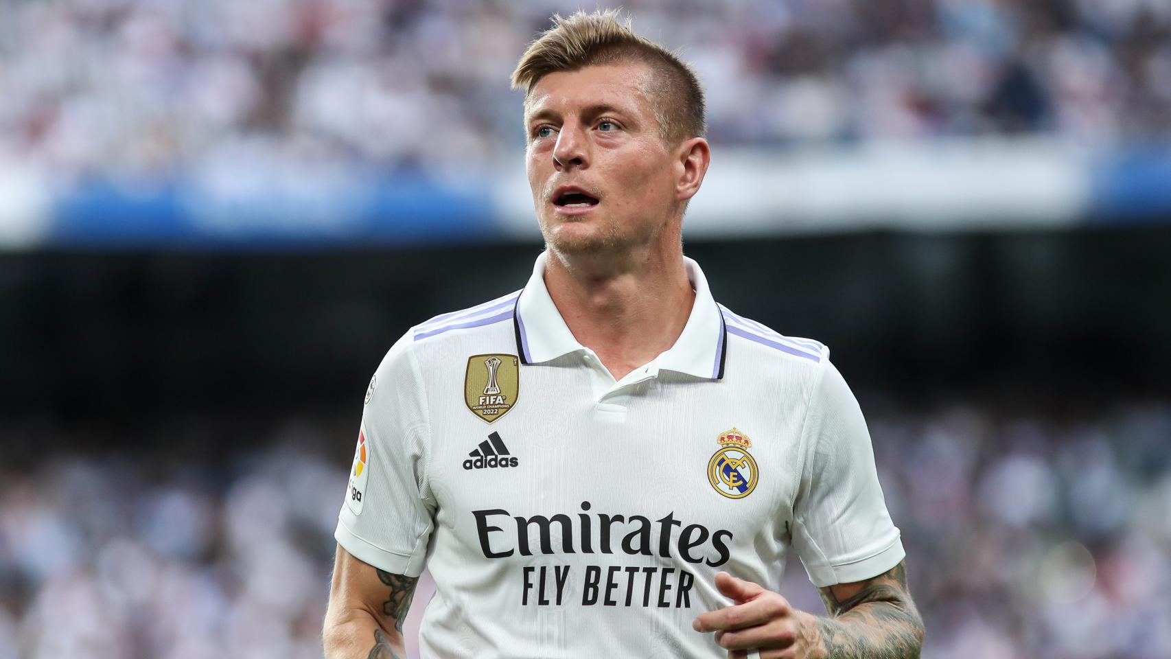 Toni Kroos, en un partido del Real Madrid esta temporada.