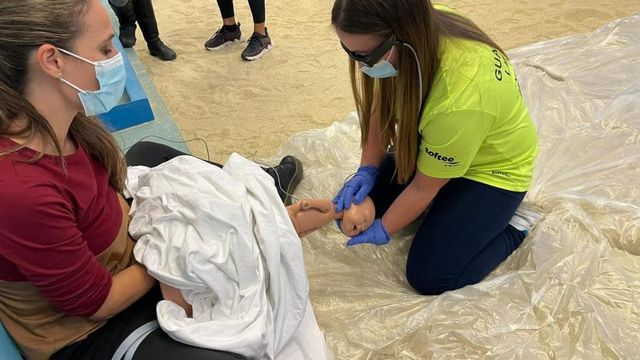 Ensayo de una emergencia solucionada gracias a las gafas inteligentes.
