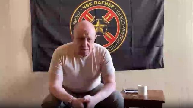 Yevgueni Prigozhin, jefe del Grupo Wagner, en la grabación que ha difundido este viernes en Telegram.