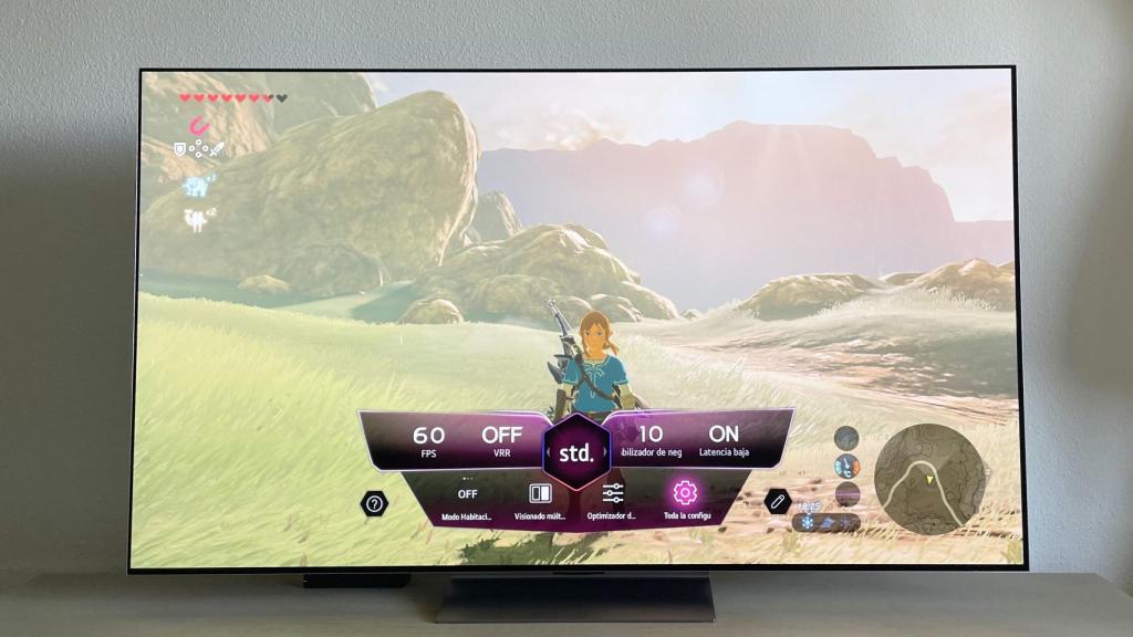 El LG OLED G3 con el videojuego The Legend of Zelda: Breath of the Wild.