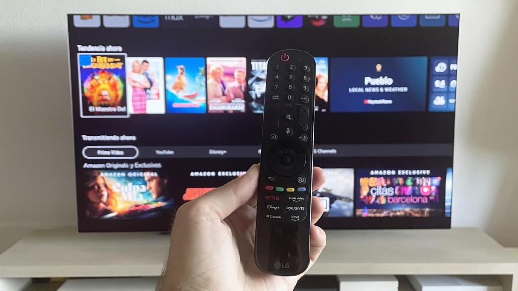 El televisor LG OLED G3 y su mando a distancia.