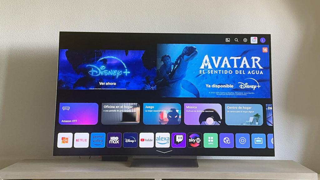 El televisor LG OLED evo G3 de 65 pulgadas.