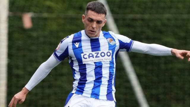 Jokin Gabilondo, con el filial de la Real Sociedad