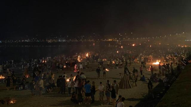 Noche de San Juan 2023 en A Coruña.
