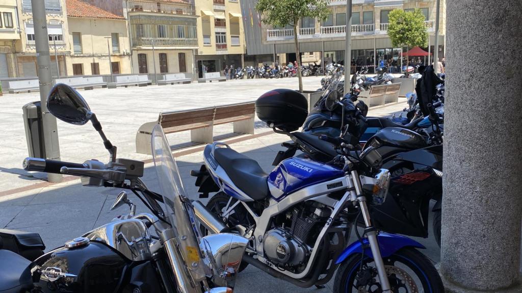 Motos en la concentración de Guijuelo
