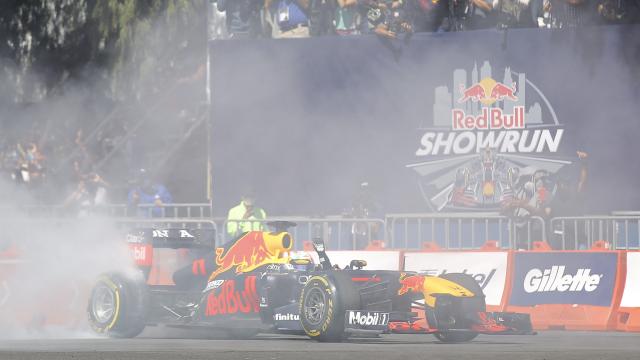 Checo Pérez en el RB Showrun México de 2022.