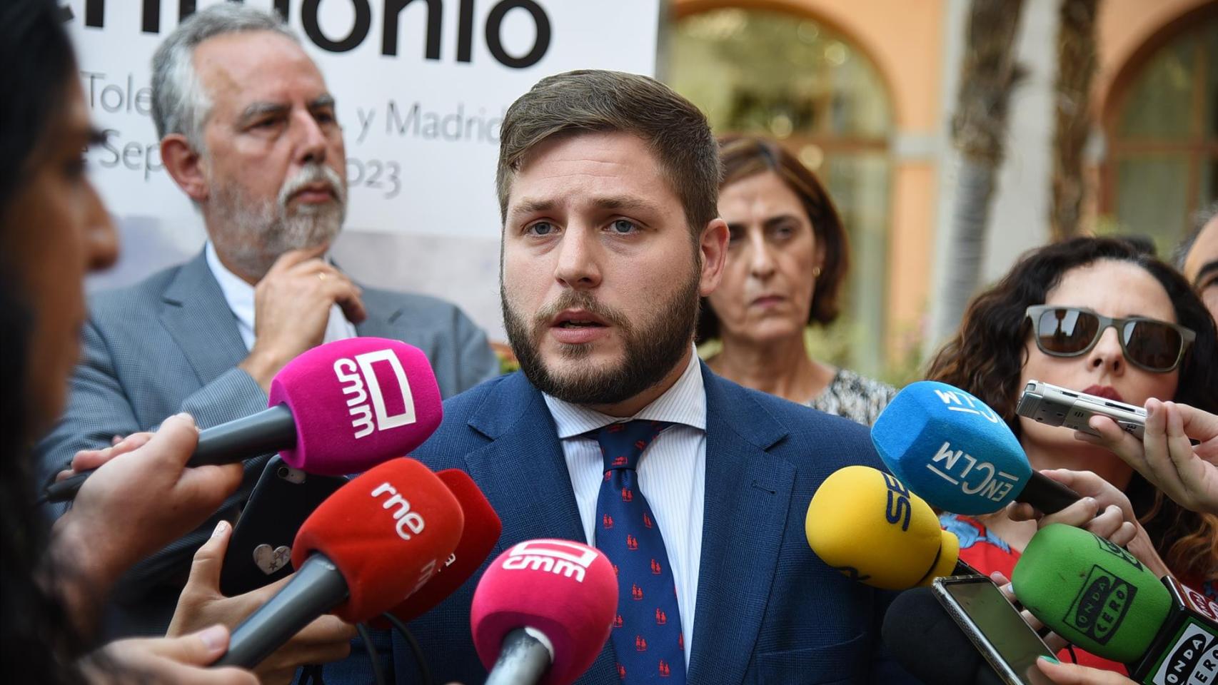 Nacho Hernando este lunes en Toledo.