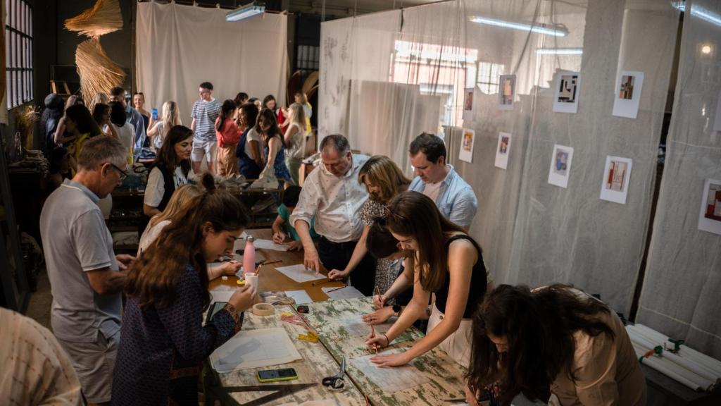Además de visitar WOW, SEPIIA y otras 'concept stores', los estudiantes pudieron participar en múltiples talleres y actividades.