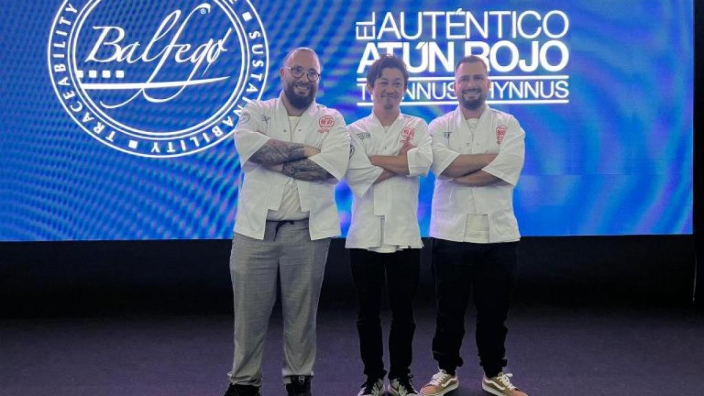 Los tres ganadores de la segunda edición del certamen.