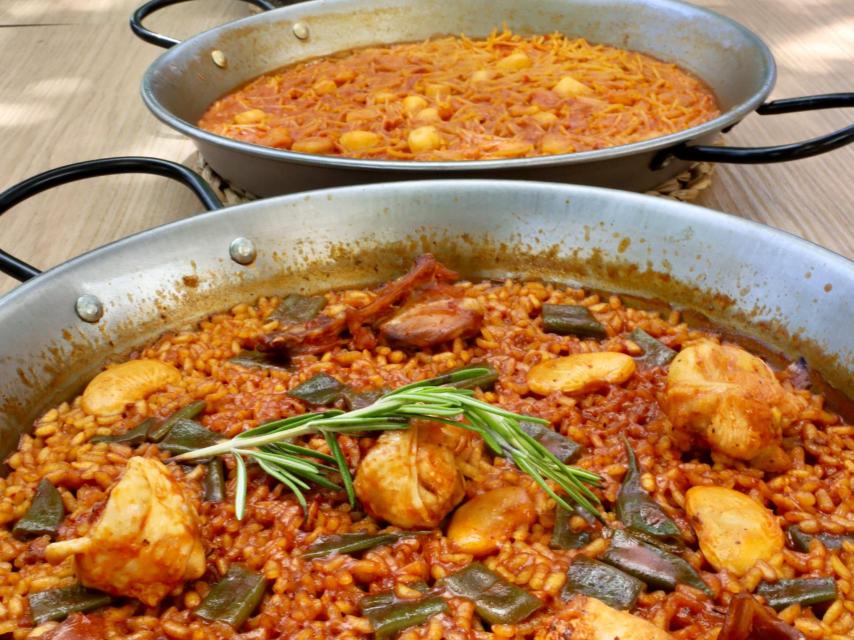 Paellas individuales.