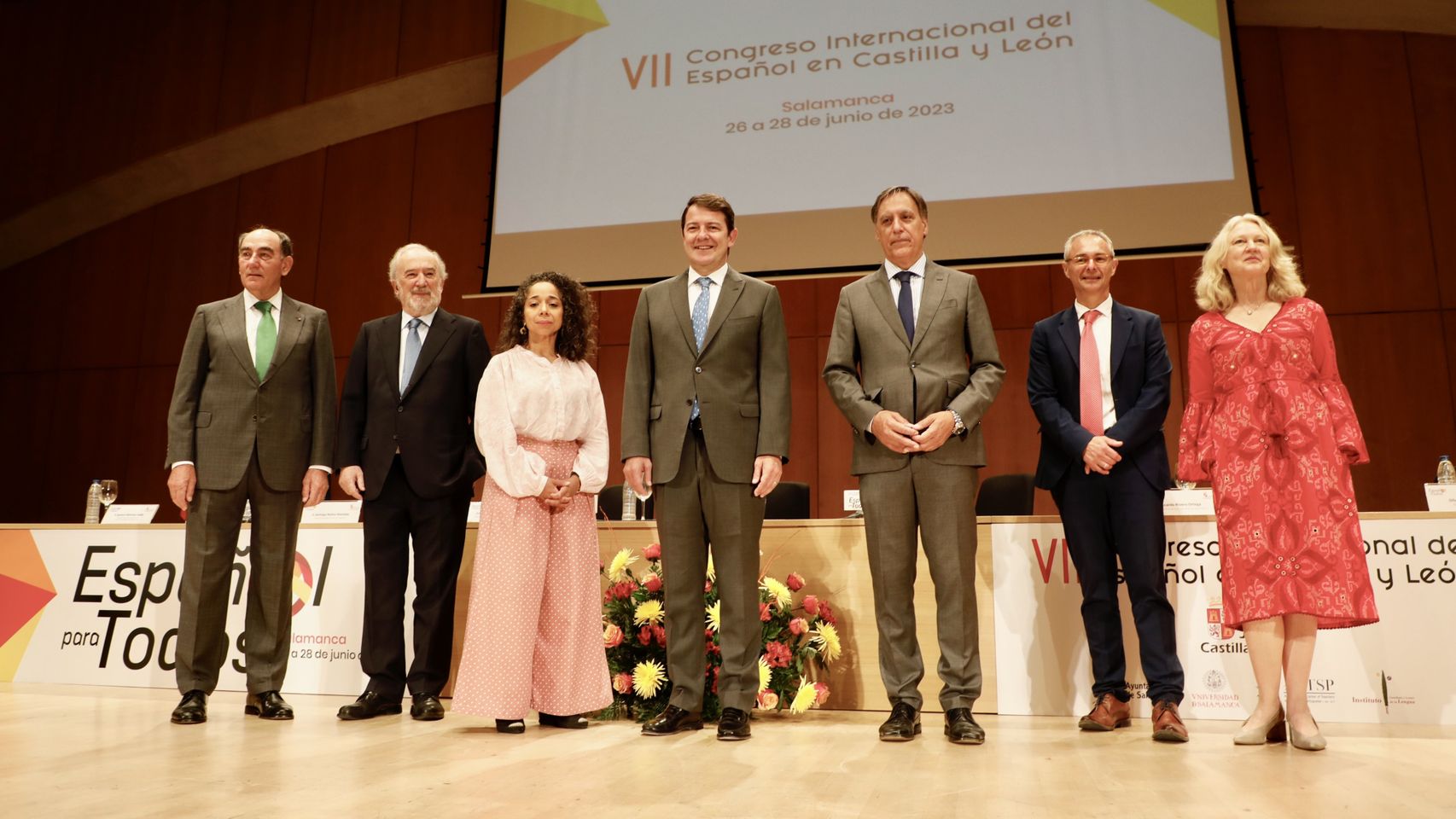l presidente de la Junta de Castilla y León, Alfonso Fernández Mañueco, inaugura el ''VII Congreso Internacional del Español en Castilla y León. Español para todos''.