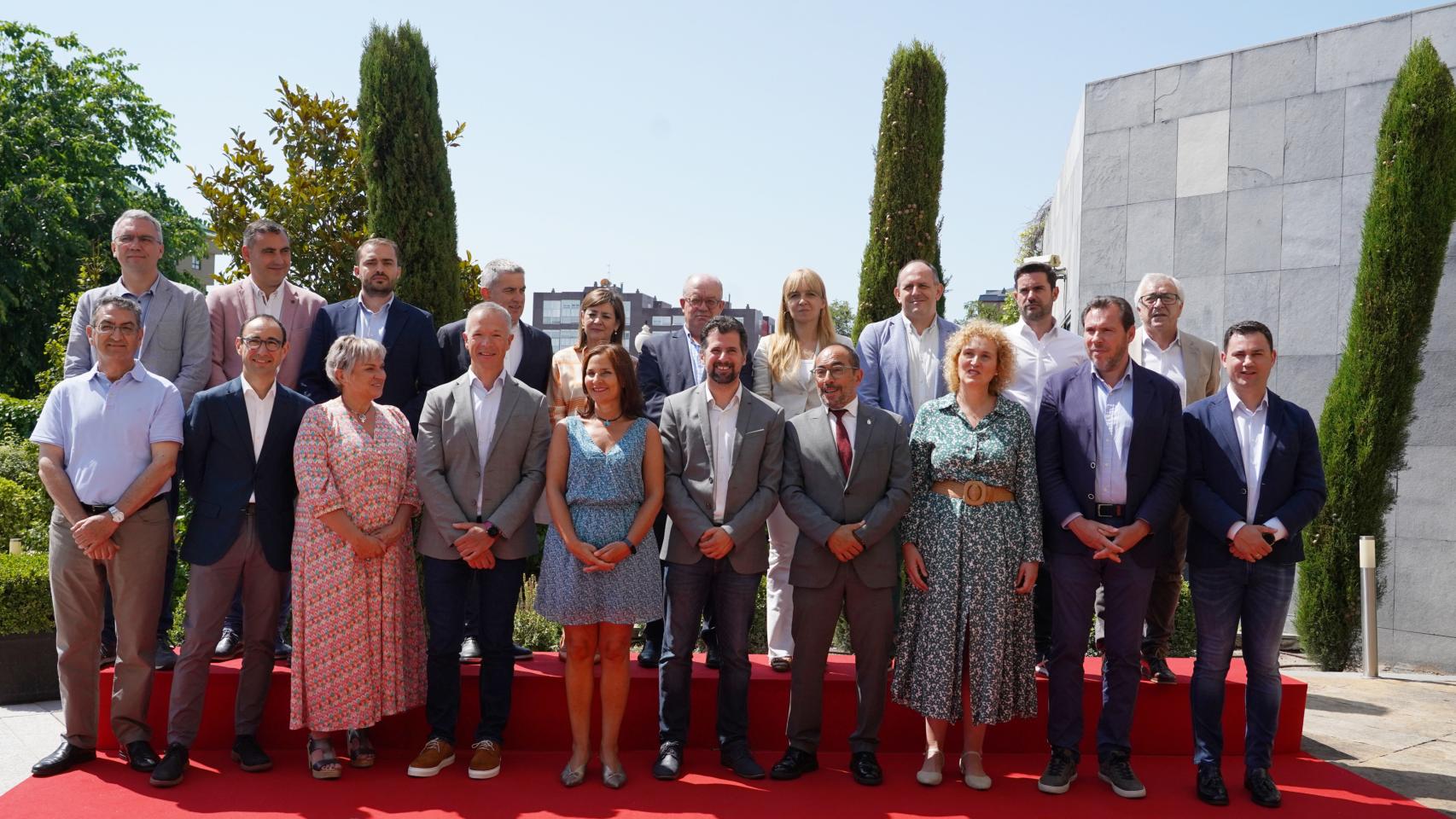 Presentación de los candidatos del PSOE al Congreso y al Senado por Castilla y León, este lunes en Valladolid.