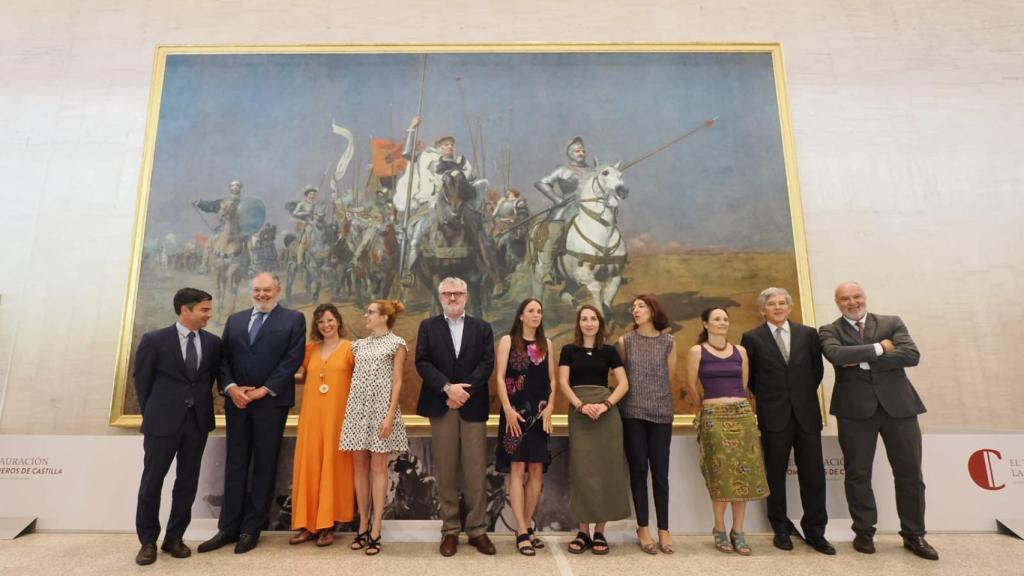 Presentación del cuadro de 'Los comuneros de Castilla' en las Cortes