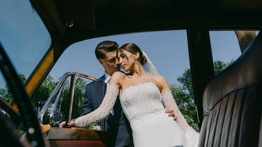 Recién casados en una imagen de archivo.