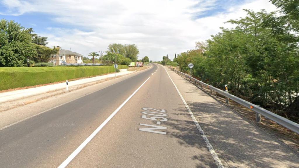 N-502 a su paso por Talavera de la Reina. Foto: Google Maps.