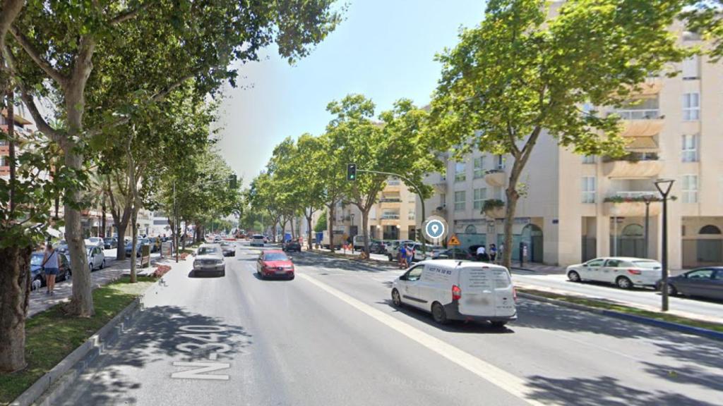 Avenida donde se produjo la detención.