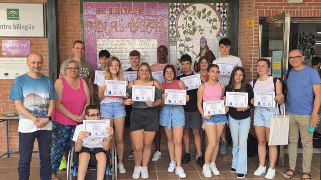 Varios de los jóvenes participantes.