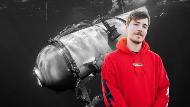 El youtuber Mr Beast con el sumergible Titan