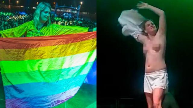 Quién es Rocío Saiz, la cantante que mostró sus pechos en un concierto: Activismo y escándalo