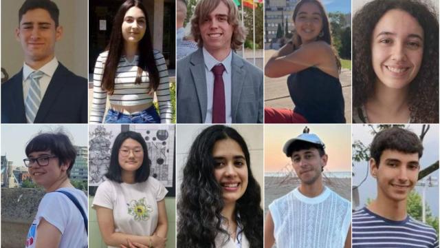 Montaje de algunos de los mejores alumnos de la Selectividad 2023.
