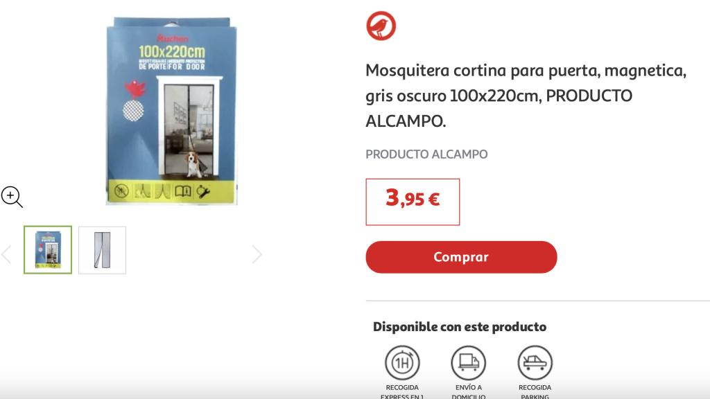Mosquitera cortina.