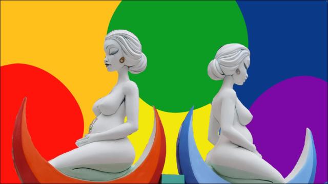 La Hoguera ganadora en 2023 tiene como una de sus escenas principales dos mujeres que tienen un bebé.