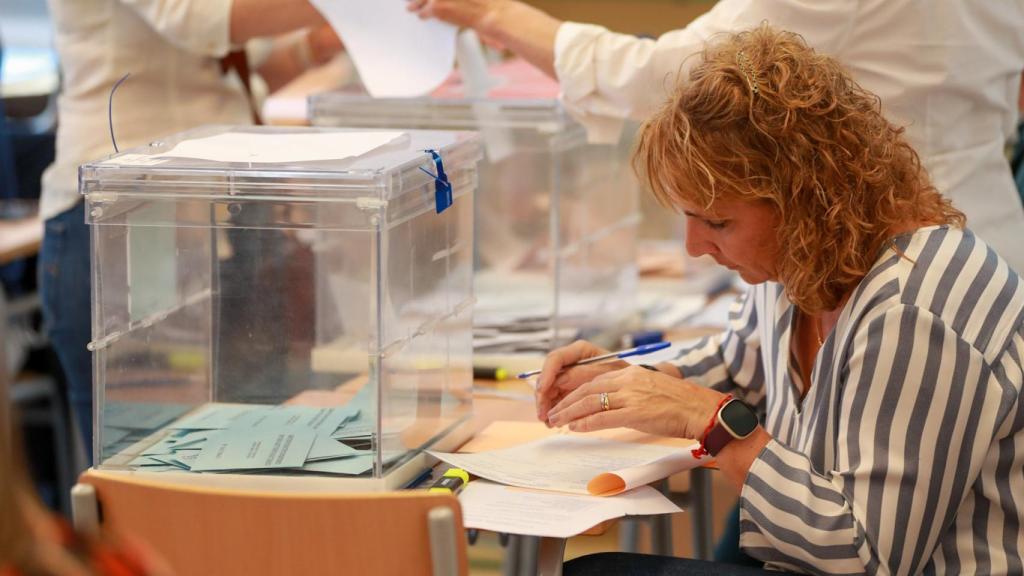 Una mesa electoral, el pasado 28 de mayo, en Palma de Mallorca.