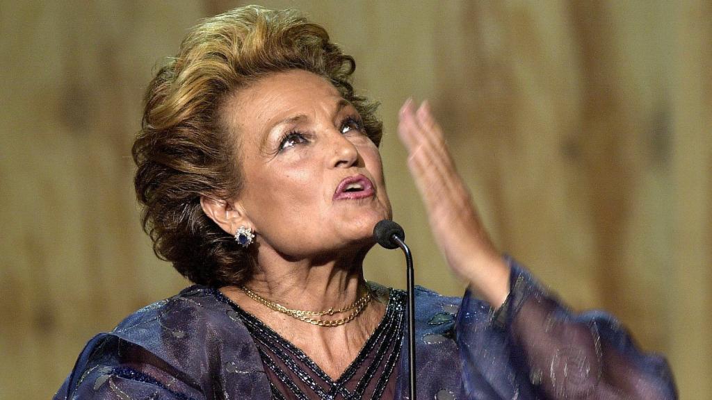 Carmen Sevilla en un acto público antes de su retirada mediática.