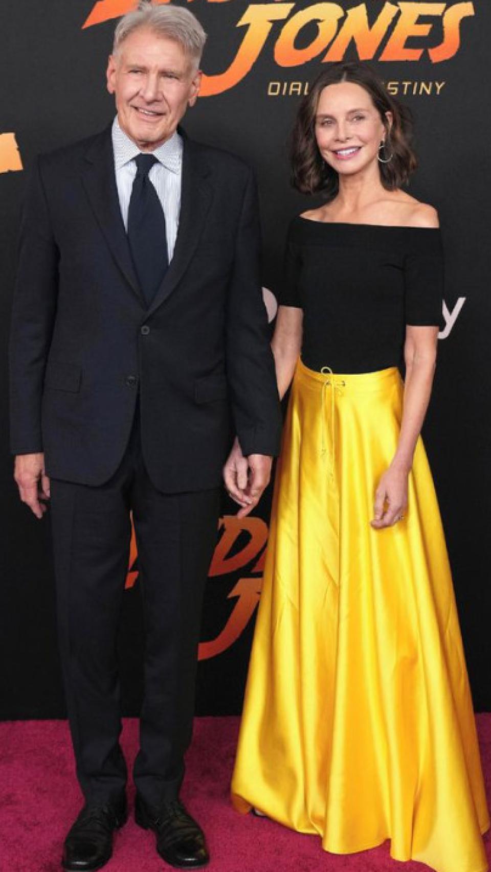 Calista Flockhart y Harrison Ford