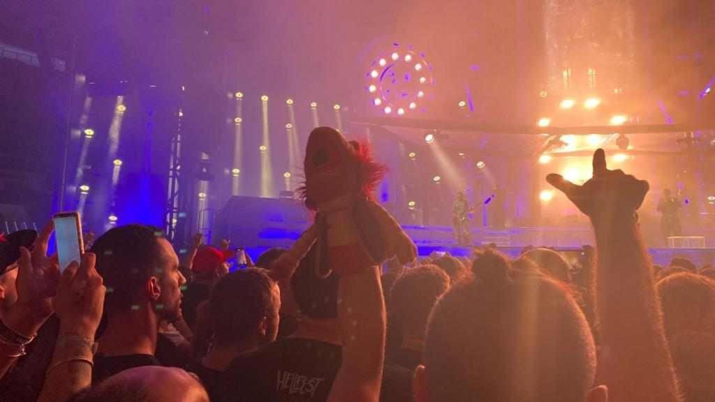 Gobo en el concierto de Rammstein en Madrid