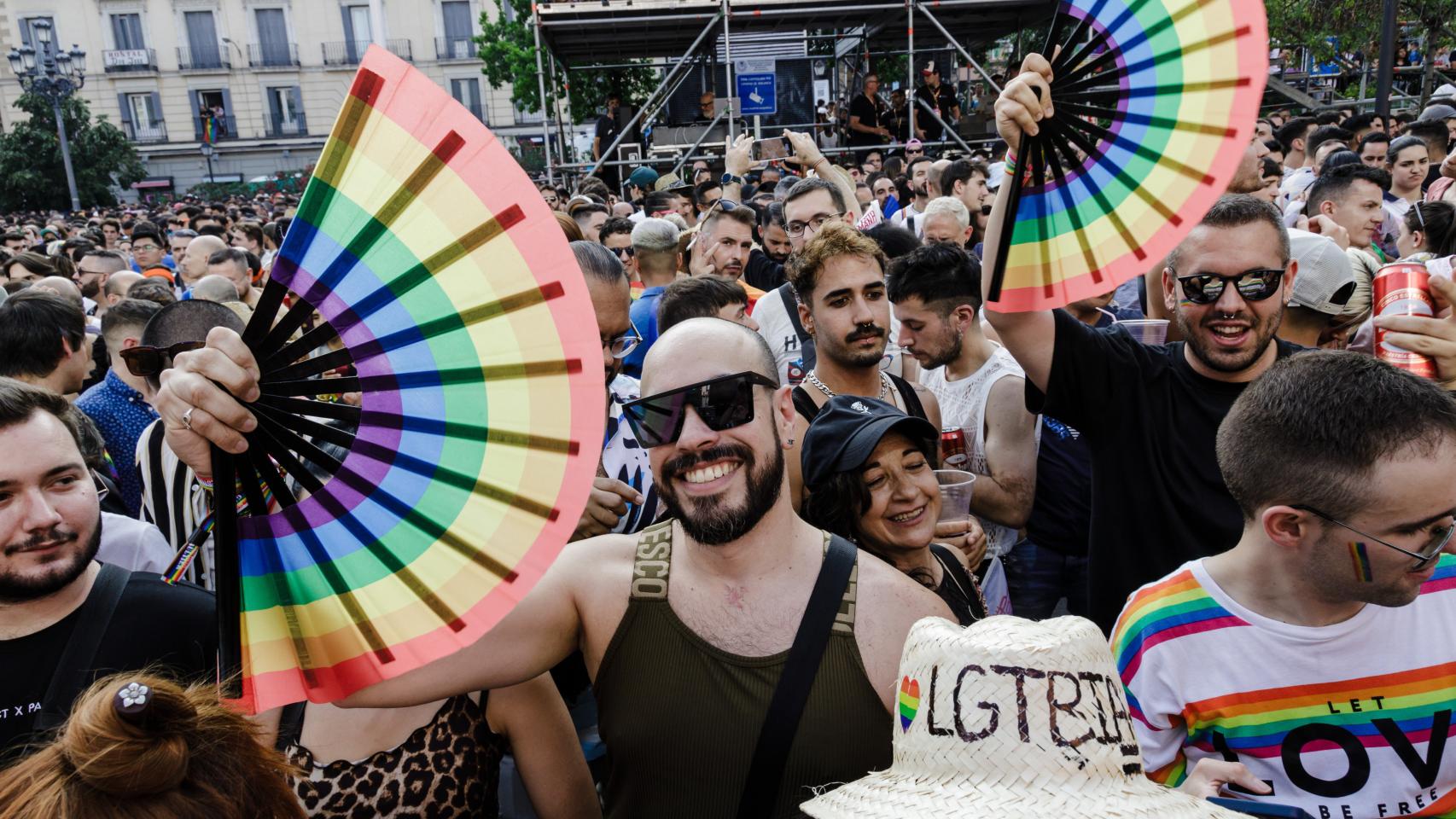 Los asistentes al pregón del Orgullo 2023
