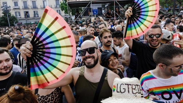 Los asistentes al pregón del Orgullo 2023