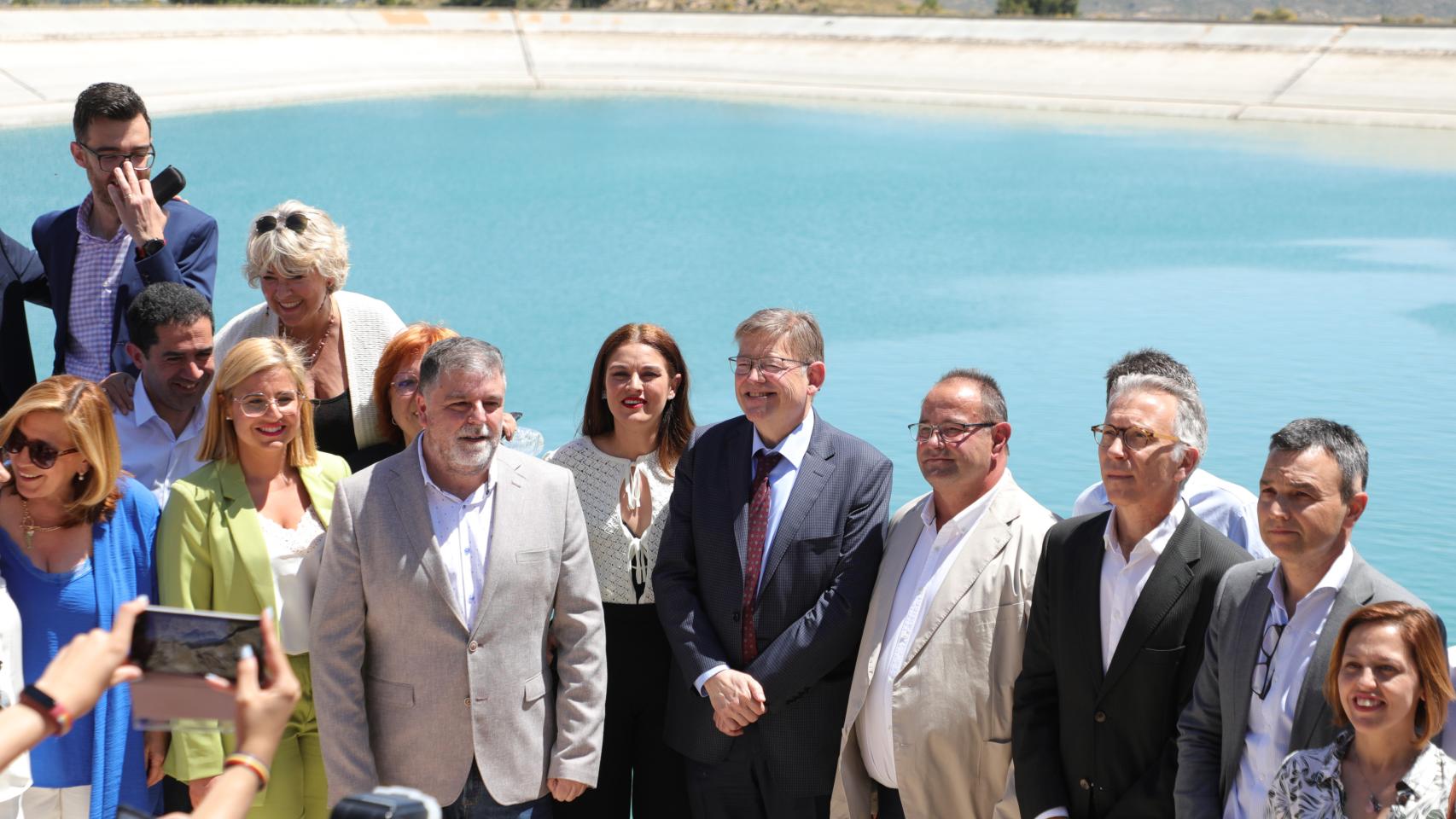 Ximo Puig en 2022, tras acordar la llegada de 18 hm3 del Júcar al Vinalopó.