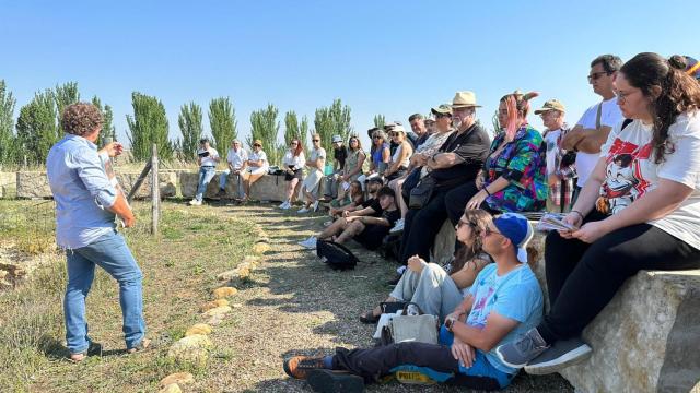 Una visita a las canteras de Villamayor durante el Congreso del Arte de la Cantería