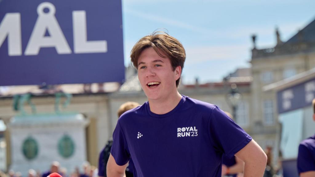 Christian de Dinamarca, en la Royal Run de Copenhague.