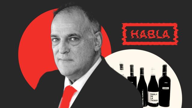 Javier Tebas, en un fotomontaje.