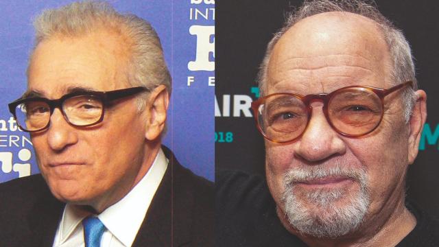 Los cineastas Martin Scorsese y Paul  Schrader.