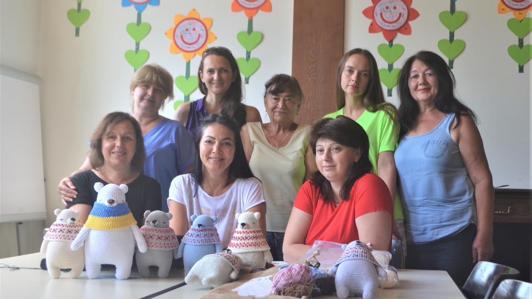 Uno de los talleres de tejedoras.