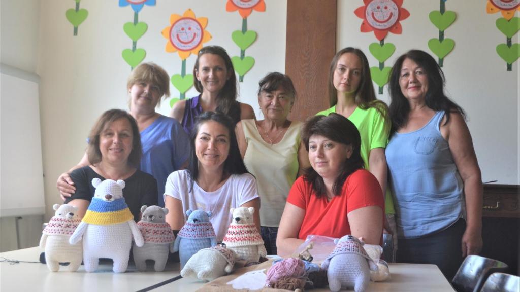 Uno de los talleres de tejedoras.