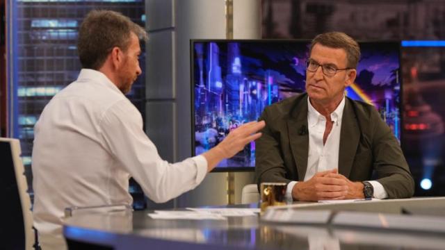 Alberto Núñez Feijóo, este miércoles en el Hormiguero.