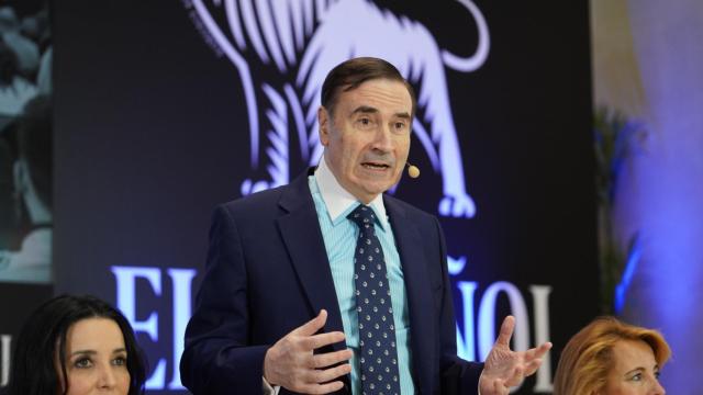 Pedro J. Ramírez, presidente ejecutivo y director de EL ESPAÑOL, durante su intervención en la Junta General de Accionistas del diario.