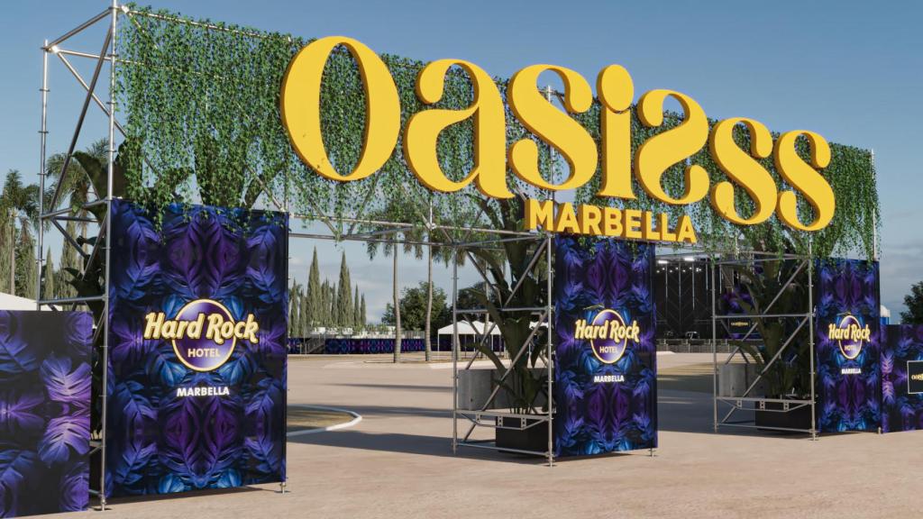 La zona de entrada al Oasisss Marbella Fest.