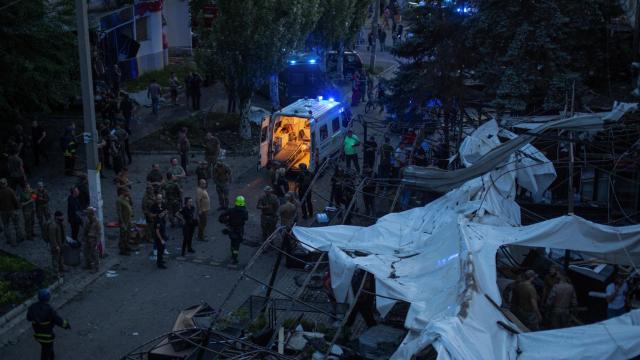Imágenes de Kramatorsk tras el bombardeo ruso.
