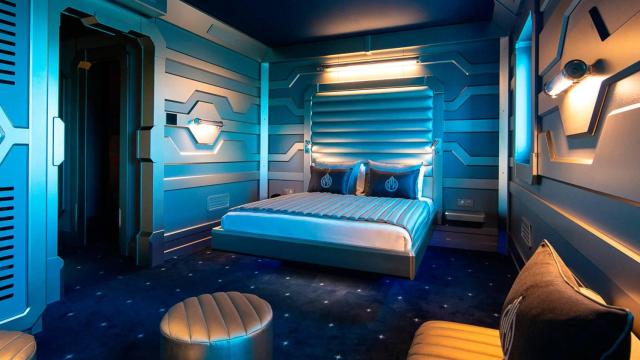 Una de las 76 habitaciones del hotel 'Station Cosmos'.