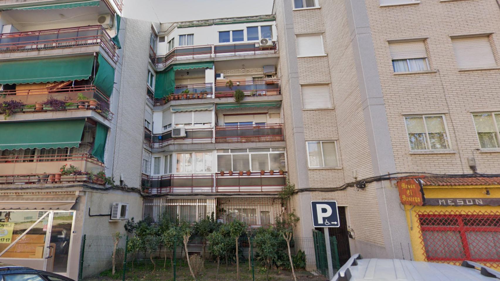 La vivienda de Móstoles donde tuvieron logar los hechos.