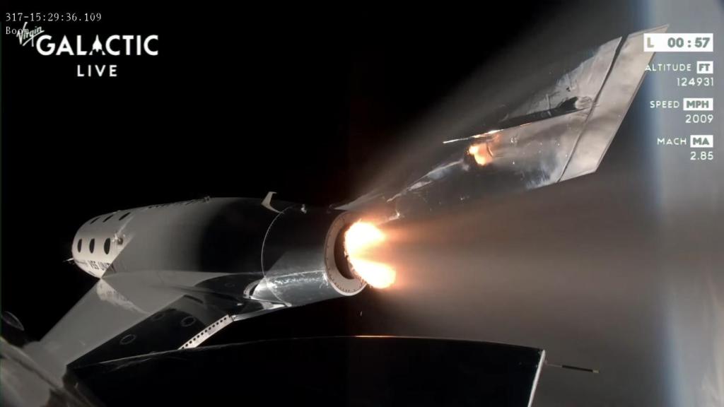 Momento de ignición de la VSS Unity