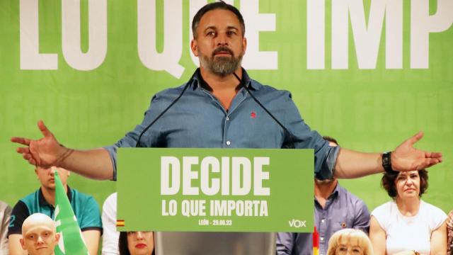 Acto público de Santiago Abascal en León